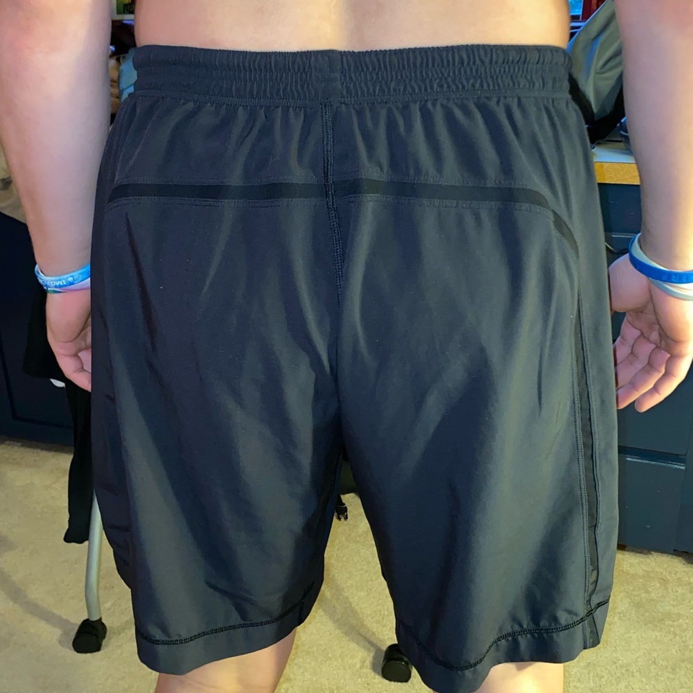 Black lululemon athletic shorts